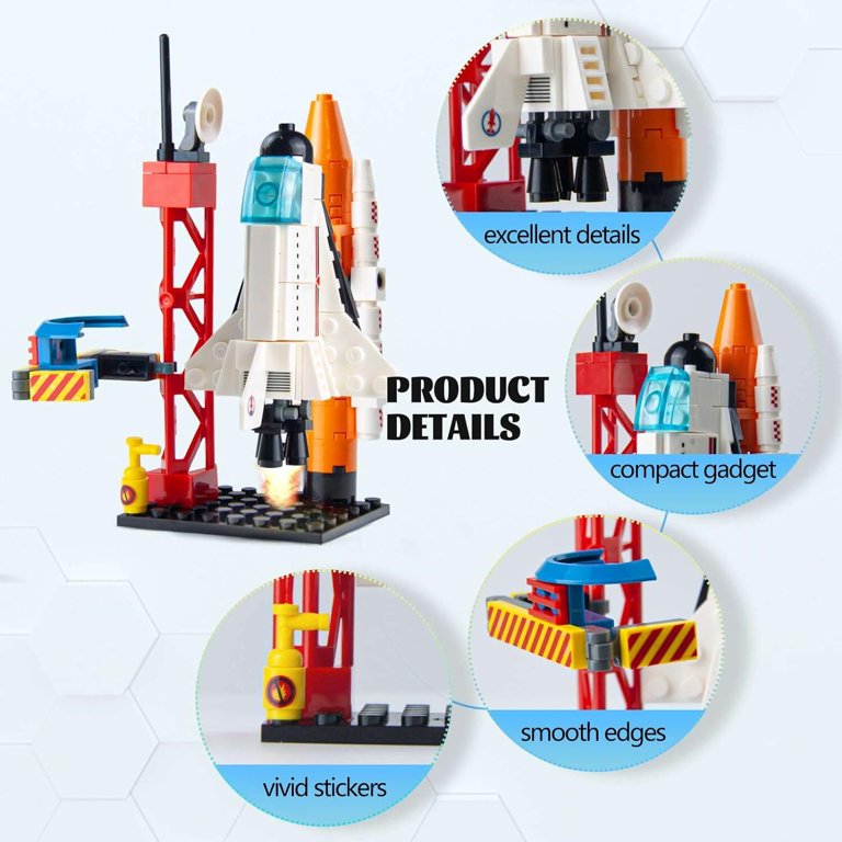 MAXKY DESIGN Space Exploration Shuttle Toys, Building Blocks Set