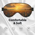 thumbnail image 3 of Goofa Sunflower Sunset Rainfall Printed Sleep Eye Mask for Men Women, Zero Eye Pressure Sleeping Mask, Light Blocking Night Blindfold, Soft Eye Shade Cover, 3 of 7