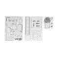 thumbnail image 1 of Sellos Transparentes 3 PCS ANGGREK TPR Material DIY Decorativos Para álbumes de fotos, 1 of 8