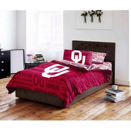 NCAA University of Oklahoma Sooners Bed in a Bag Complete Bedding Set