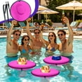 thumbnail image 5 of Plastic Floating Drink Holder, Floating Coaster Pool Drink Holder, Floating Cooler Float Cup Holder, Inflatable Drink Holder for Swimming Pool Party Hot Tub Interesting, 5 of 6