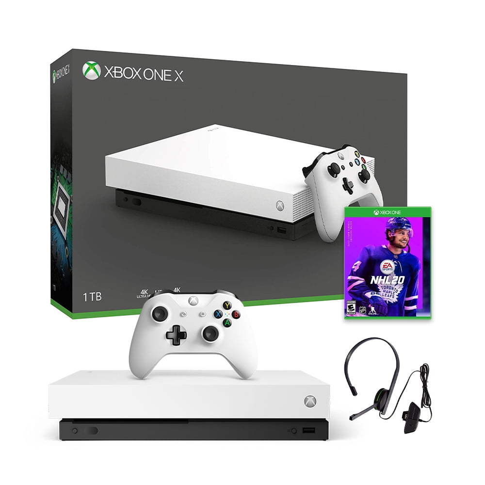 Microsoft Xbox One X 1TB Special White Edition 4K Ultra HD Bluray