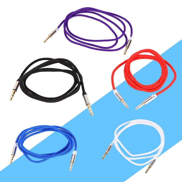 Cable de Audio estéreo de 3,5 mm, Adaptador de Cable de Audio de Cable Auxiliar de Audio estéreo de Coche Macho a Macho