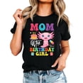 thumbnail image 2 of Axolotl Birthday Mom Shirt - Matching Family Party Tees for Girls, Mom & Dad-Sold Individually Black Shirt Adult Medium, 2 of 7
