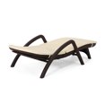 thumbnail image 4 of GDF Studio Ethan Outdoor Faux Wicker Adjustable Chaise Lounge with Cushion, Dark Brown and Beige, 4 of 8