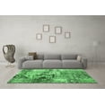thumbnail image 3 of Ahgly Company Indoor Round Patchwork Emerald Green Transitional Area Rugs, 6' Round, 3 of 4
