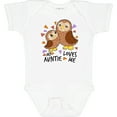 thumbnail image 3 of Inktastic My Auntie Loves Me- cute owl family Boys or Girls Baby Bodysuit, 3 of 5