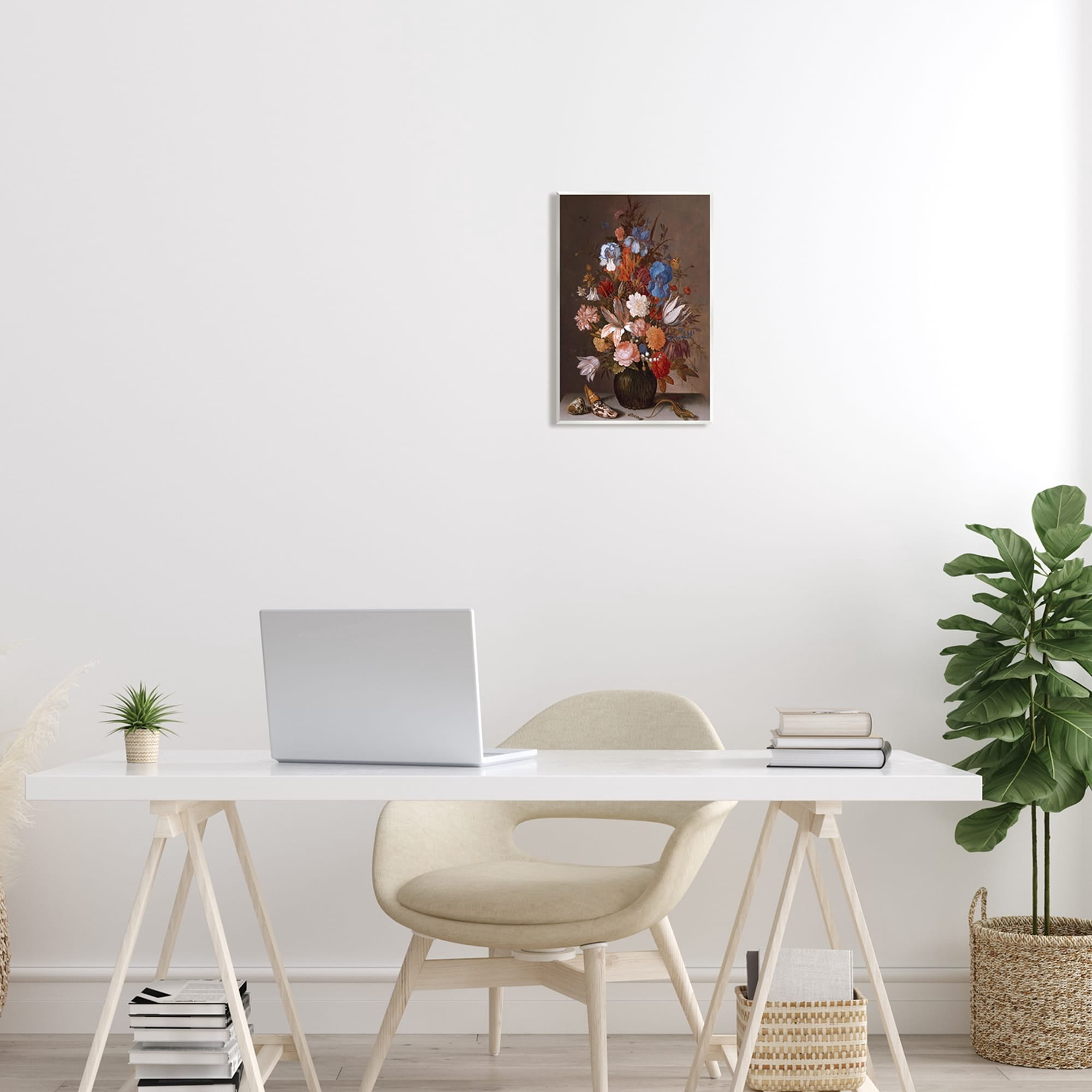 Stupell Industries Still Life with Flowers Balthasar van der Ast Painting Painting Unframed Art Print Wall Art, Design by one1000paintings