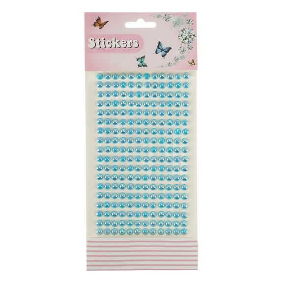 Unique Bargains 1 Pc Eye-catching Round Face Stickers for Concert Blue