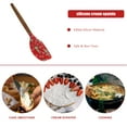 thumbnail image 5 of HEANUJJ Wooden Soft Spatula for Cake Icing and Baking, Red Handle, 1 Piece, Kitchen Tool, 5 of 8