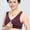 37-Wine, variant on YWDJ Bras for Women No Underwire Plus Size Front Closure Front Clip Zip Snap Front Close Wide Back for Full Figured Vest Bra Solid Sleeveless Front Four Wide Strap Tank Beige XXXXXL