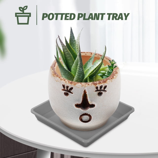 VERDANVERSE 10Ud Platos Para Macetas De Jardín En Color Con Colectora Para Antifugas