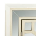 thumbnail image 6 of SAFAVIEH Juniper Classic Geometric 2 Door Mirror Chest, Antique Beige/Nickel, 6 of 9