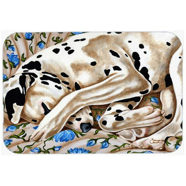 Carolines Treasures AMB1407LCB Planche à Découper en Verre Dalmatien Lit de Roses Grande