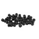 thumbnail image 1 of M2.5x0.45mm Zinc Plated Nylon Insert Hex Lock Nuts Black 50pcs, 1 of 5