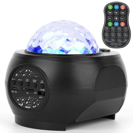 

Black Galaxy Star Projector LED Sky Night Lamp USB Ocean Wave Star Light