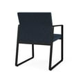 thumbnail image 5 of Lesro Gansett Steel and Fabric Waiting Room Guest Chair in Black/Adler Midnight Sky Blue, 5 of 5