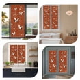 thumbnail image 7 of Japanese Style Window Privacy Film, Vintage Art Cranes Ocean Wave Red Static Cling UV Sun Blocking Heat Control Window Tint Day and Night, Non-Adhesive One Way Windows Privacy Cover 17.7''x78.7'', 7 of 7