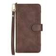 thumbnail image 3 of Dteck Zipper Wallet Case for Samsung Galaxy Z Fold 4.PU Leather Magnetic Card Slots Shockproof Zipper Pocket Flip Magnetic Cover for Samsung Galaxy Z Fold 4 7.6 inch,Brown, 3 of 9