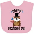 thumbnail image 3 of Inktastic Happy Groundhog Day February Boys or Girls Baby Bib, 3 of 4
