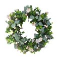 thumbnail image 3 of Guirnalda artificial de simulación, guirnalda hecha a mano, 42 cm Guirnalda verde Guirnaldas de Pascua Guirnaldas de primavera para puerta Fiesta de Gloria Corona colgante de puerta delantera, 3 of 9