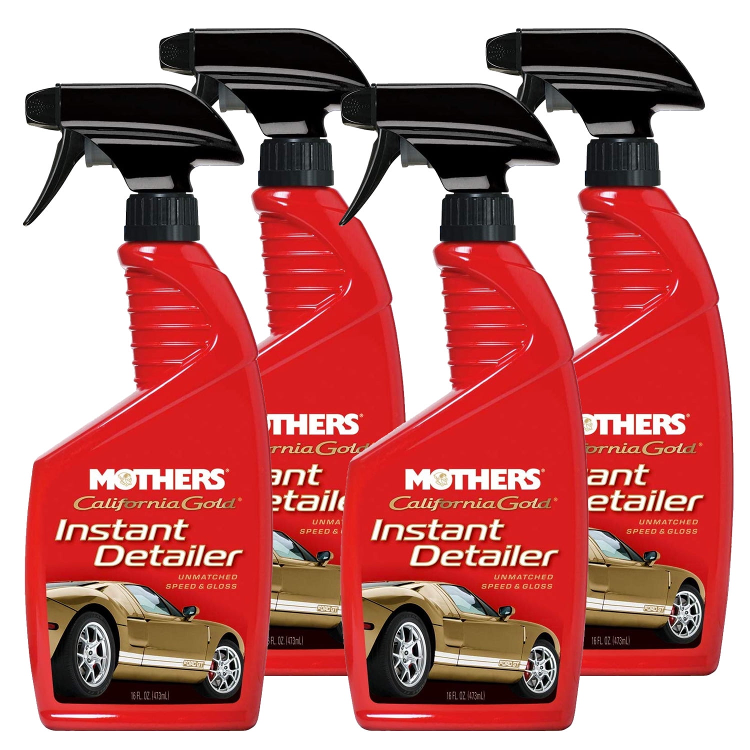 Mothers Instant Detailer Spray Exterior Car Detailer, 16 oz. (4Pack
