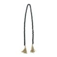 thumbnail image 6 of DecMode Green Wood Bohemian Garland Décor with Geometric Bead Details and Cream Cotton Tassel, 82"L, 6 of 7