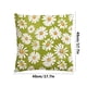 thumbnail image 3 of Funda de almohada con estampado floral | Funda de cojín cuadrada de 45 x 45 cm para sofá, cama y asiento de coche | Funda de almohada decorativa de poliéster para salón, 3 of 6