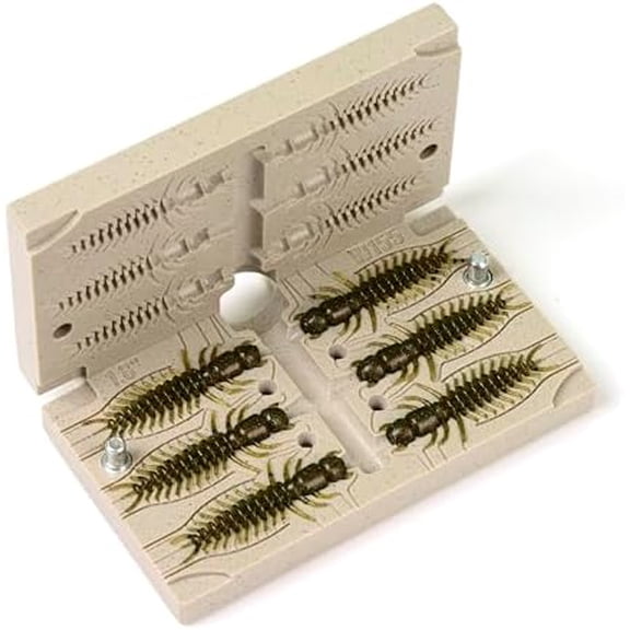 FatFish W155-6C Bait Mold Soft Plastiс Lure Making Injection Mold for Do-It Fishing Lures 1.8"$$Sport & Recreation Other
