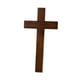 thumbnail image 5 of Cruz de madera católica, crucifijo, decoración, estatua, artesanía vintage, letrero cristiano M, 5 of 9