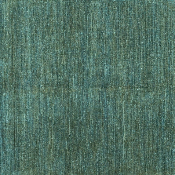 Ahgly Company Indoor Square Abstract Light Blue Modern Area Rugs, 7' Square