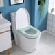 thumbnail image 4 of Baño, Artículos de baño, Funda de asiento de inodoro de tela jacquard gruesa, cojín de asiento de inodoro grande para el hogar, funda de asiento de inodoro lavable con cremallera, adecuada para uso en, 4 of 6
