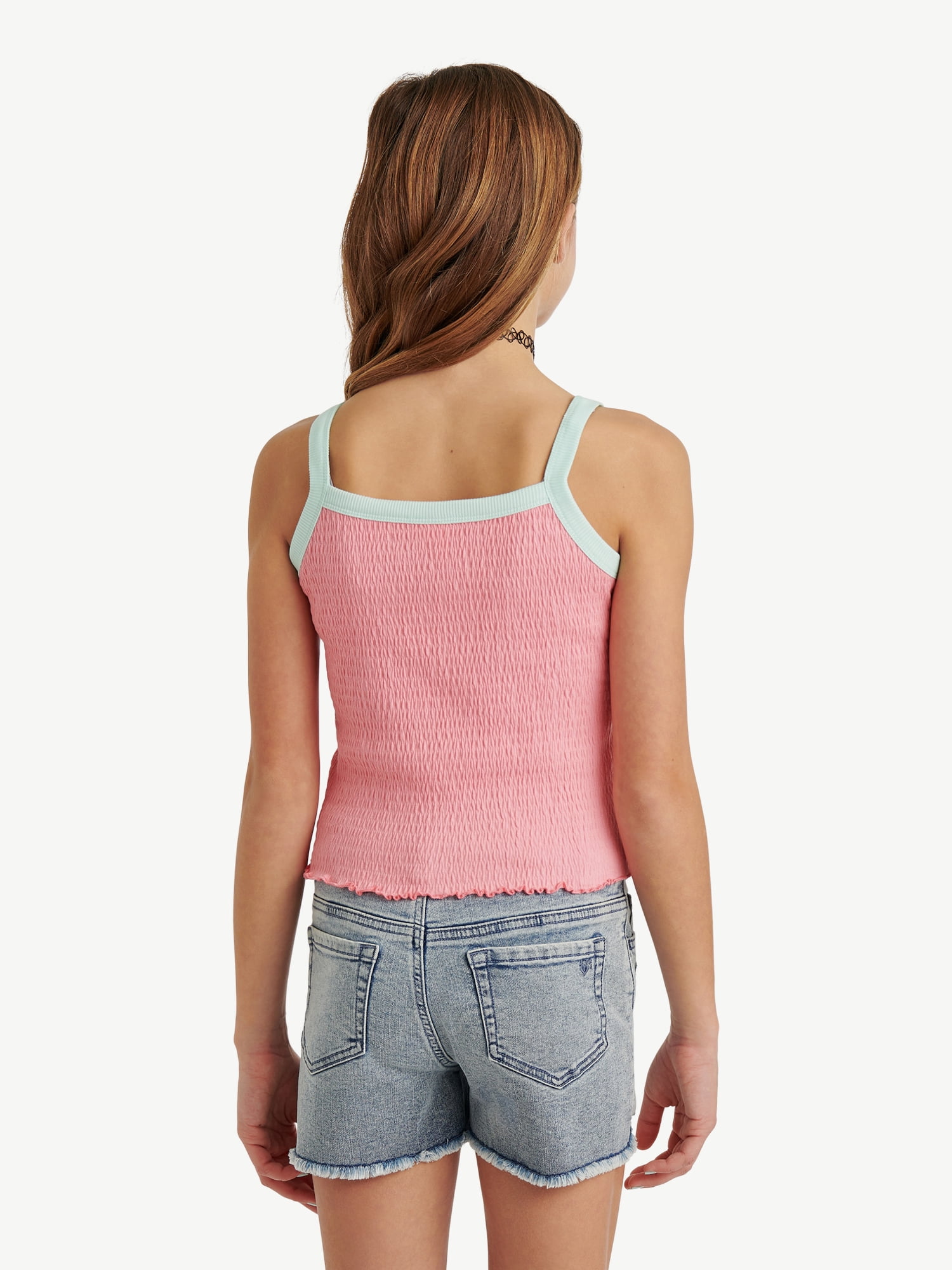 SpongeBob X Justice Girls Smocked Tank, Sizes XS - XLP