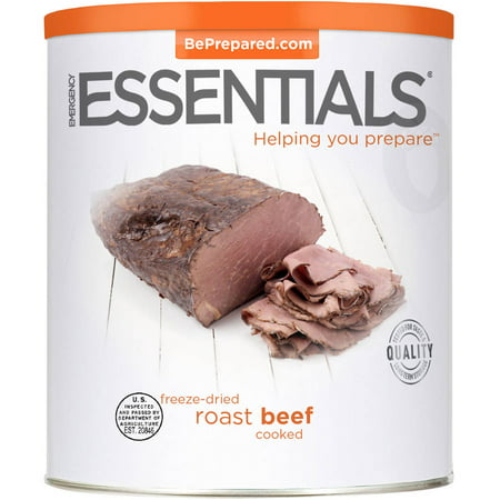 Emergency Essentials Food Cooked Freeze-Dried Roast Beef, 25