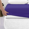 thumbnail image 3 of 400 Thread Count 100% Egyptian Cotton 3-Piece Fitted Sheet ( 1 Fitted Sheet + 2 Pillow Covers) 21 Inches Deep Pocket Size King Color Royal Blue Solid, 3 of 6