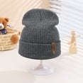 thumbnail image 3 of vnanda Thick Soft Winter Hat Unisex Winter Hat Thick Knitted Elastic Warm Solid Color No Brim Anti-slip Soft Windproof Women Men Outdoor Beanie Thermal Hats, 3 of 8
