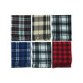 thumbnail image 5 of ToBeInStyle Unisex Pack of 6 Long Fringe Winter Scarves - Plaid, 5 of 7