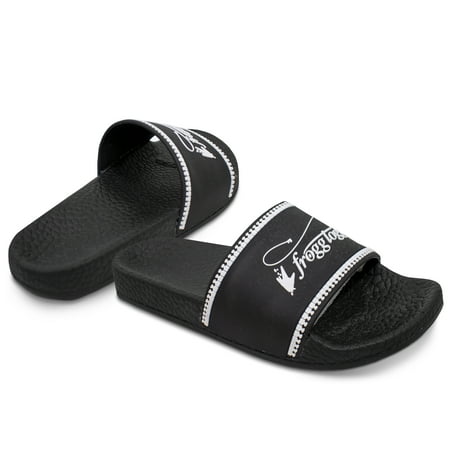 

Women s Logo Sandal Shoe | Black | Size 6