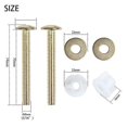 thumbnail image 2 of 4 Pcs Toilet Screws For Seat Toilet Seat Bolts 2.75 Inch Toilet Hinge Replacement Parts With 4 Nuts And 4 Washers For Top Mount Toilet Seat Hinges Toi, 2 of 5