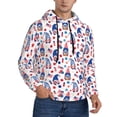 thumbnail image 2 of Sikiie 4th Of July Men's Hoodie, Essentials Hoodie, Sweatshirt, Pullover Hooded Sweatshirt for Men-3X-Large, 2 of 7