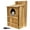 Coffee, variant on Wekvgz Owl House Circular Opening Wood Owl Box Large Size Owl Bird Box Easy to Install Wood Bird Box Comfortable Screech Owl Box Owl Box House with Mounting Screws for Owl Birds
