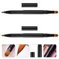thumbnail image 3 of Retractable Lip Makeup Brushes Plastic for Makeup Brushes Black 2PCS, 3 of 6