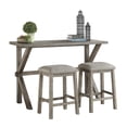thumbnail image 1 of Topline Home Furnishings Brush Grey 3pc Counter-height Pack, 1 of 7