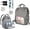 Grey, variant on Dodo Babies Diaper Bag Backpack with 2 Pacifier Clips, Pacifier Case, and Waterproof Nappy Bags