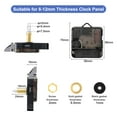 thumbnail image 2 of Silent Quartz Clock Mechanism Kit, EEEkit 24mm Clock Movement Part kit for DIY Wall Clock Replacement, 2 of 7