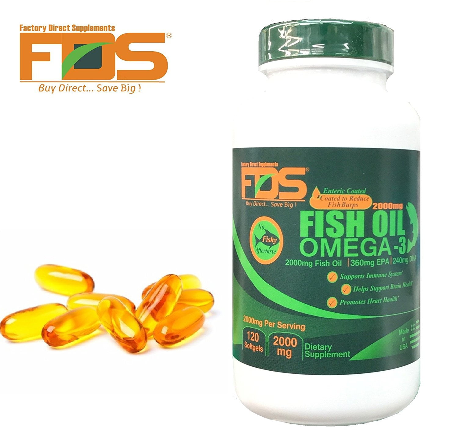FDS Fish Oil Omega3 Purified Molecularly Distilled