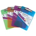 thumbnail image 1 of Plastic Clipboard, Letter, Assorted Colors, Pack Of 6, 1 of 1