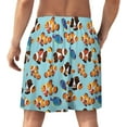 thumbnail image 2 of NICKSUN Shorts de Pyjama Amusants pour Hommes, Bas de Pyjama Courts Doux avec Poches, Poisson Clown, m, 2 of 6