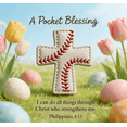 thumbnail image 5 of Easter Gift Pocket Blessing Baseball Cross Pendant - Compact Religious Decor, Durable Metal/Acrylic Design for Keychains, Bags & Daily Wear, Inspirational Faith Themed Gift, A, 5 of 6