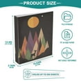 thumbnail image 3 of FORMRS 3 Ring Binder 1.5 inch with Pockets Set of 2 Clip Board 200 Sheets Capacity, Abstract Mountain, 3 of 8
